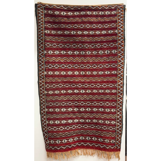 Geometric Hand Knotted Moroccan Berber Rug For Sale - Image 4 of 9