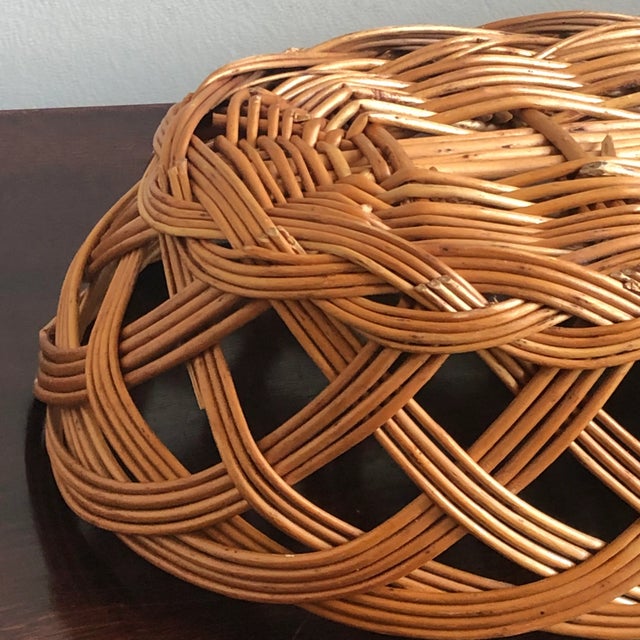 Wood Large Mid-20th Century European-Style Bread Basket For Sale - Image 7 of 11