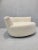 Mid Century Modern Milo Baughman Style Swivel Lounge Chair Newly Reupholstered in a Shearling For Sale - Image 10 of 11