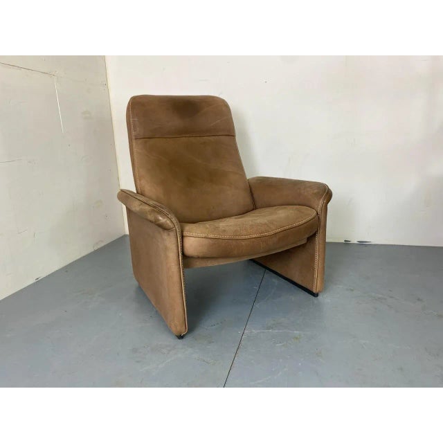 Mid-Century Brutalist Modernist Leather Model DS50 Lounge Chair from de Sede, 1960s For Sale - Image 10 of 12