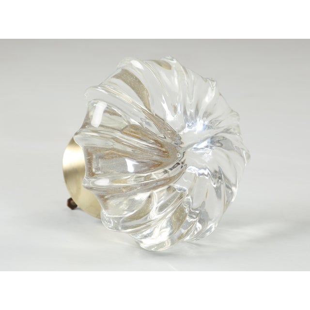 Metal Antique Crystal (3) Pieces Curtain Tie-Backs or Large Crystal Door Knobs French For Sale - Image 7 of 12