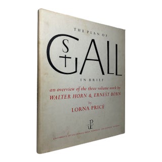 1980s Illustrated Folio, Lorna Price's the Plan of St. Gall-in Brief-an Overview of the 3 Volume Work by Walter Horn & Ernest Born, Signed - 1 Book For Sale