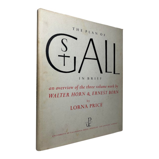 1980s Illustrated Folio, Lorna Price's the Plan of St. Gall-in Brief-an Overview of the 3 Volume Work by Walter Horn & Ernest Born, Signed - 1 Book For Sale