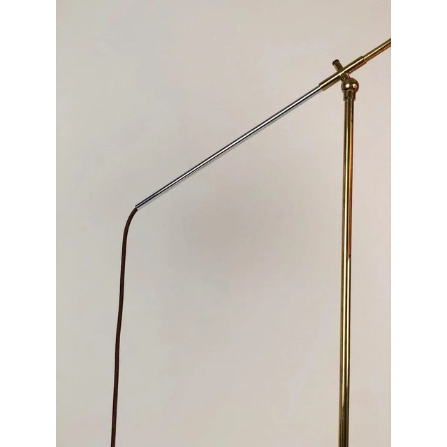 Metal Mid-Century Modern Brass Floor Lamp from Rupert Nikoll, Austria, 1950s For Sale - Image 7 of 17