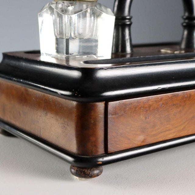 Wooden Inkwell with Drawer For Sale - Image 6 of 9