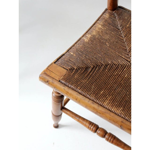 Antique Rush Seat Dining Chairs Set of 6 For Sale - Image 11 of 13
