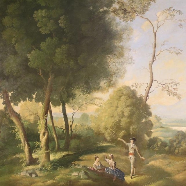Italian Artist, Landscape, 1950, Oil on Masonite For Sale - Image 4 of 15