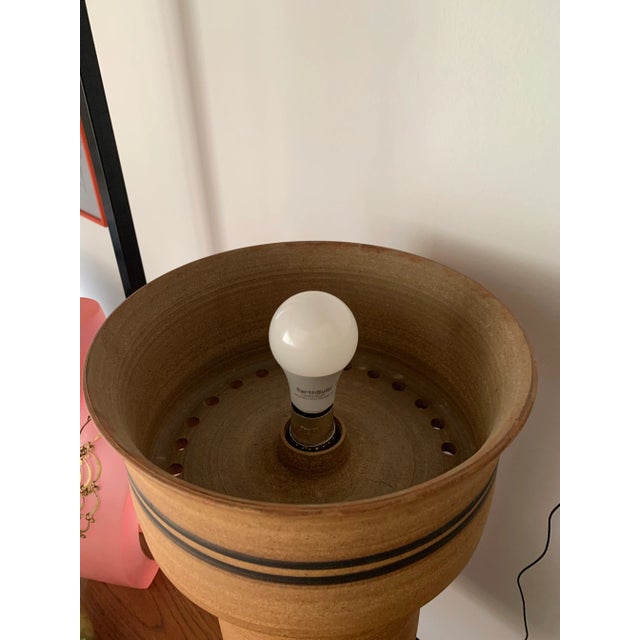 Ceramic Arne Bang Original Vintage Stoneware Lamp For Sale - Image 7 of 7
