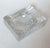 Scandinavian Clear Texturized Glass Ashtray, 1960s, in Flawless conditions. Designed 1960 to 1969