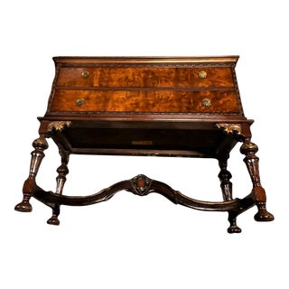 Early 20th Century Antique Spanish Revival Walnut and Burlwood 45" Sideboard For Sale