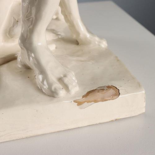 Ceramic Glazed Terracotta The Rape of Proserpina Sculpture For Sale - Image 7 of 15