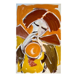 Gilbert Pauli, Brass, 1990s, Gouache on Paper For Sale