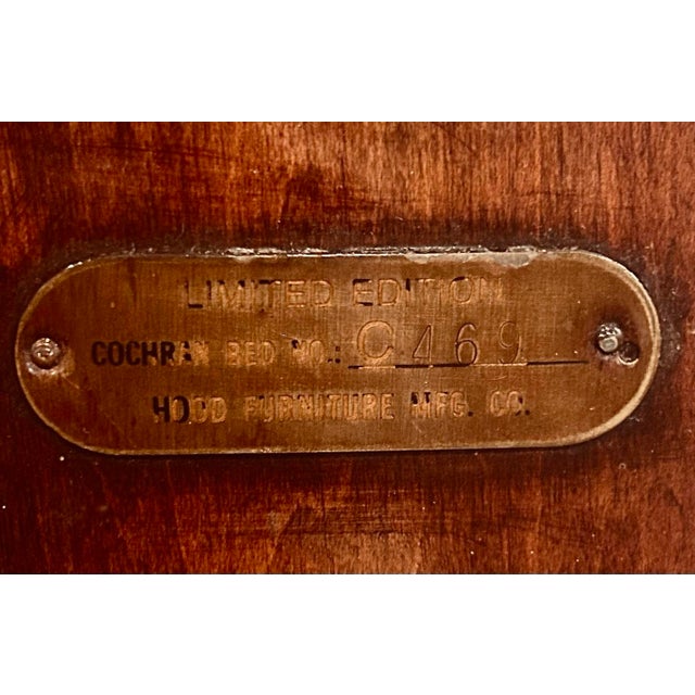 King Size Mahogany Chippendale Limited Edition 'Cochran' Four Poster Rice Bed For Sale - Image 9 of 12