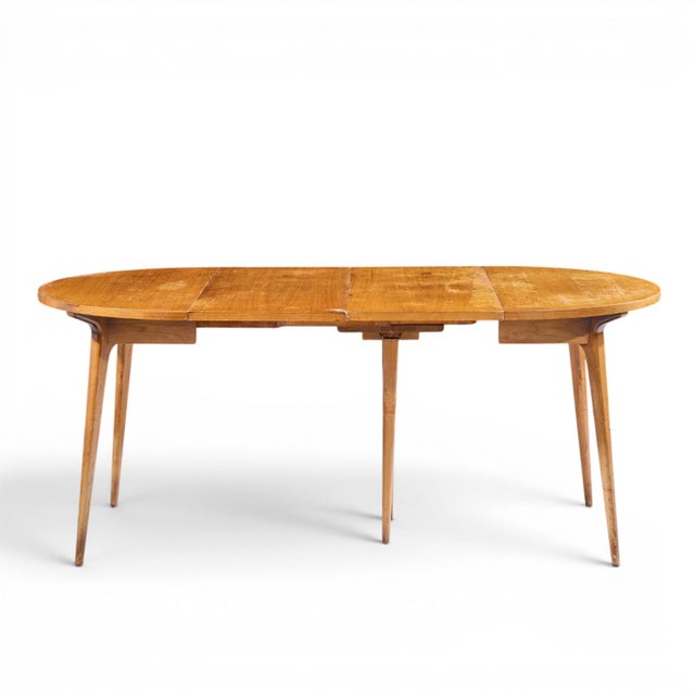 Bertha Schaefer for Singer and Sons Mid Century Walnut Dining Table With 4 Leaves For Sale - Image 13 of 18