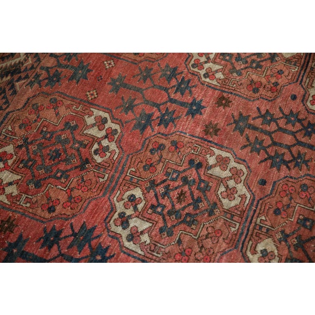 Red Antique Beshir Square Carpet - 7'1" x 7'10" For Sale - Image 8 of 10