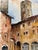 Rustic Henry Emil Salloch Original Watercolor on Paper St. Gimignano, Piazza Della Cisterna, Italy. 1970. For Sale - Image 3 of 7