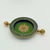 Mid-Century Cloisonné Enamel Revolving Ashtray in Green & Cobalt For Sale In Richmond - Image 6 of 8