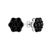 Contemporary .925 Sterling Silver 4.0 Cttw Prong Set Round-Cut Treated Black Diamond Floral Cluster Stud Earring (Fancy Black Color, I1-I2 Clarity) For Sale - Image 3 of 6