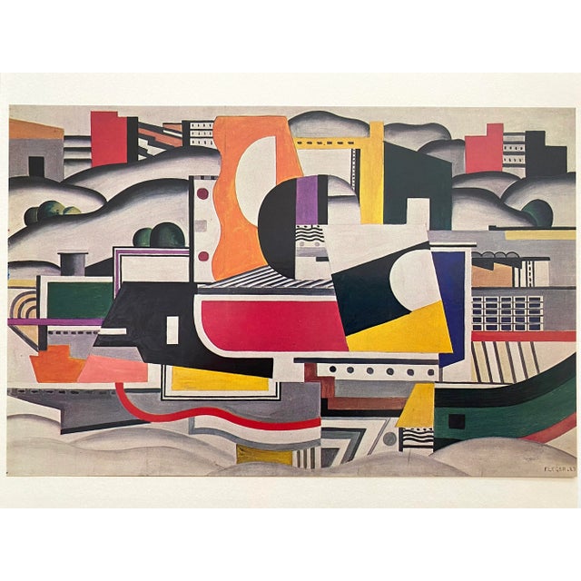 Fernand Leger Vintage 1976 Modernist Lithograph Print " the Big Barge " 1923 For Sale - Image 9 of 10