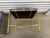 Textile Glam Rock Snakeskin Benches With Brass X-Base For Sale - Image 7 of 10