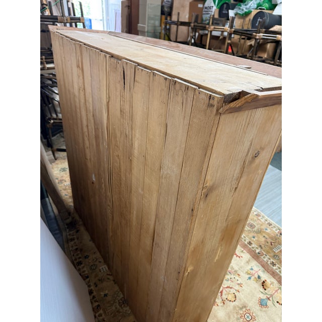 Antique Mexican Pine Wood Step Back Hutch For Sale - Image 12 of 12