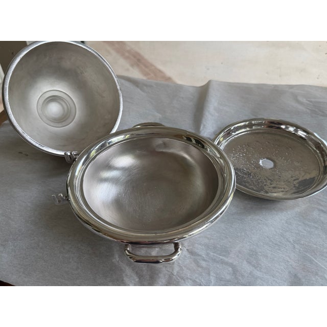 Silver Antique Rogers Smith & Co. Silver Plate Ice-Cooled Butter Server With Dome, No. 4946, C. 1900 For Sale - Image 8 of 8