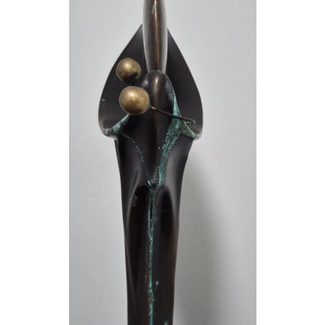 Heidi Hornberger "Integration" Bronze on Marble Sculpture For Sale - Image 4 of 14