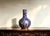 Art Deco Chinese Ceramic Vase,Kangxi Marked Blue Ground Gold Drawing Porcelain Tianqiu Vase Hand Painted Dragon Pattern For Sale - Image 3 of 13