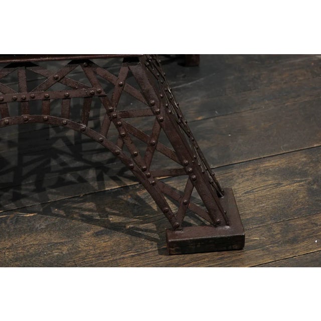 Metal Metal Eiffel Tower Iron Replica Statue For Sale - Image 7 of 9