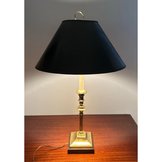 Vintage Kaiser Kuhn Candlestick Lamp For Sale - Image 4 of 6