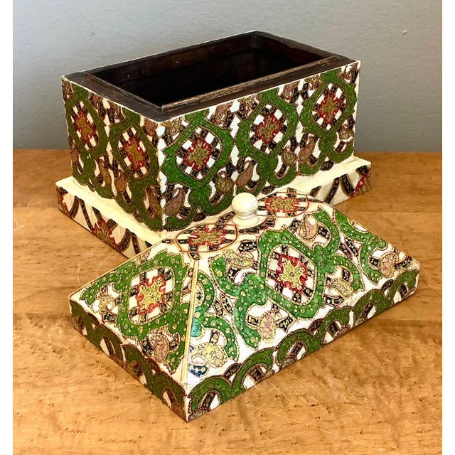 Vintage Inlay Stone Box For Sale - Image 12 of 12