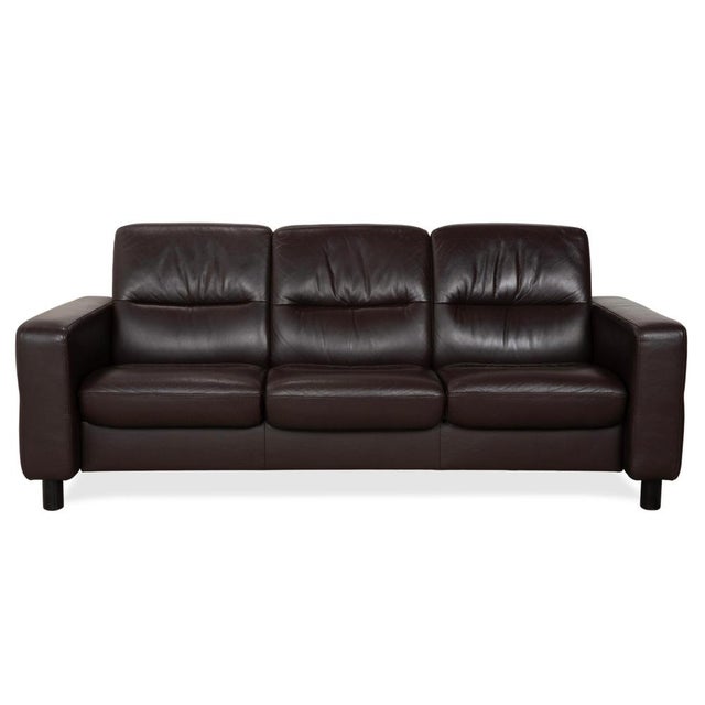 Wave Leather Three-Seater Sofa from Stressless For Sale - Image 17 of 17