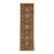 Blue and Rust Red Kazak Wool Runner Rug, Tribal Hallway Rug, 2'9" X 9'9" For Sale