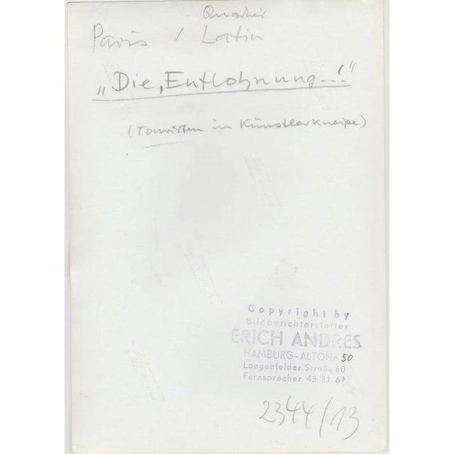 Silver Gelatine Print by Erich Andres, ca 1950. Andres was born 1905 in Germany and passed away 1992. He started his...