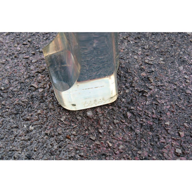 Tolomei, Large Abstract Sculpture, 1960, Methacrylate For Sale - Image 3 of 14