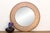 Tan Finely Fern Leaf Inlay Round Mirror For Sale - Image 8 of 8