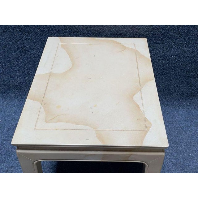 Henredon Mid Century Goatskin Side Tables - Pair For Sale In San Diego - Image 6 of 9
