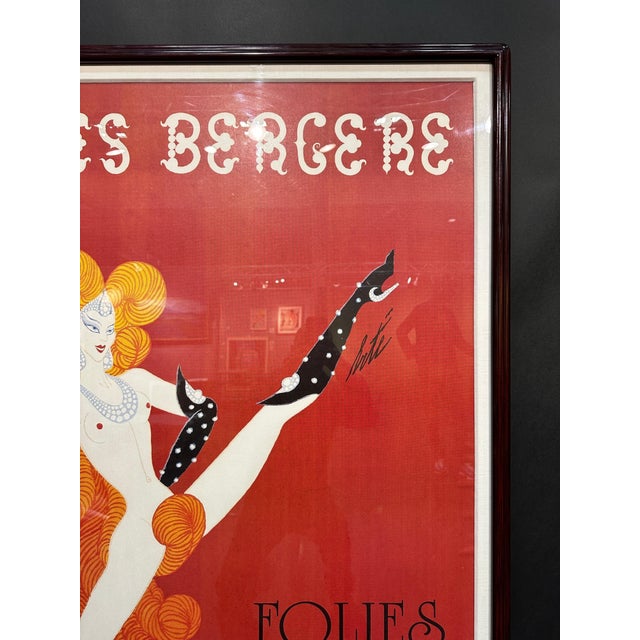 1970s Folis Bergere Poster by ERTE For Sale - Image 5 of 10