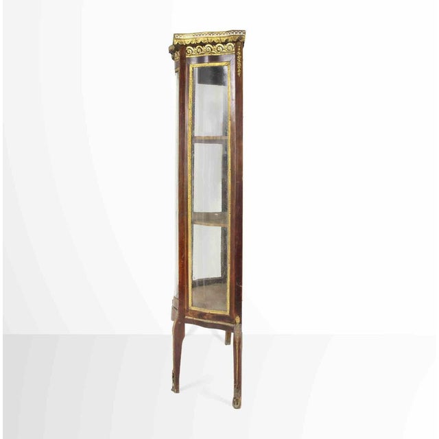 Display Cabinet with Mahogany and Glass, 1950s For Sale - Image 6 of 10