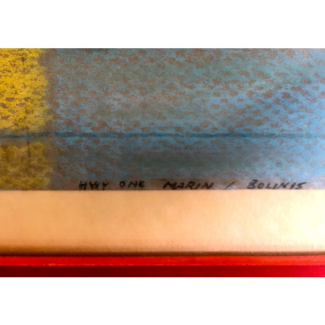 Signed Contemporary Marin County Seascape, by S K Farnsworth For Sale - Image 9 of 10