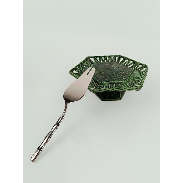 Vintage Dessert Cutlery in Silver-Plated Faux Bamboo, Italy, 1960s, Set of 51 For Sale - Image 12 of 18