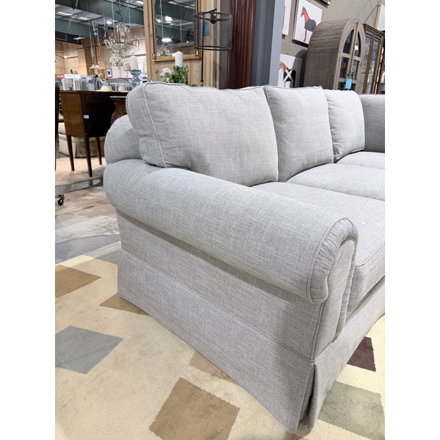 Early 21st Century Classic Drexel Heritage Greige Sectional Sofa For Sale - Image 5 of 9