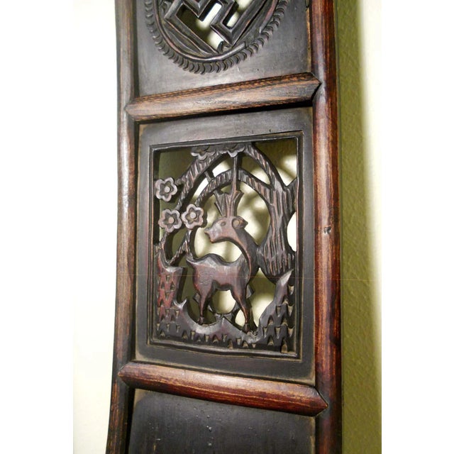 Wood 1800s Antique Chinese High Back Armchairs- a Pair For Sale - Image 7 of 12