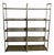 French Anodized Metal and Smoked Glass Shelving Units from Artelano, 1970s, Set of 2 For Sale