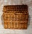 Wood Vintage Wicker Laundry Basket, 1960 For Sale - Image 7 of 9