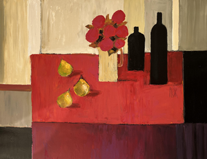 Jan Plok, Still Life with Pears, 2008, Oil on Canvas