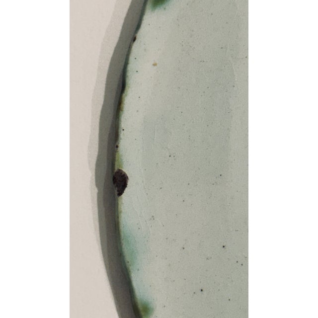 Late 19th Century Antique French Majolica Strawberries and Flowers Plate For Sale - Image 5 of 6