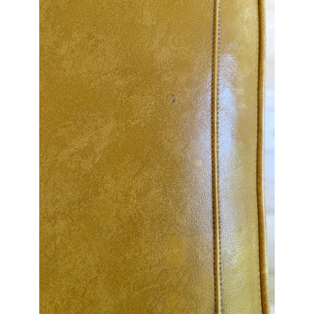 Vintage Mid-Century Modern Babcock-Phillips Vinyl Ottoman Footstool – Dated 1962 For Sale - Image 9 of 10