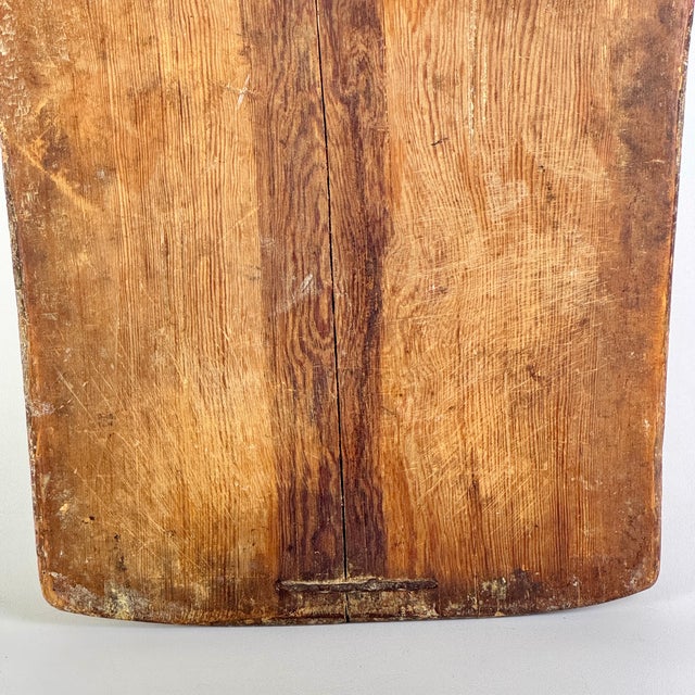 Stupendous Large Antique Primitive French Bread Board With Remnant Flour For Sale - Image 13 of 15