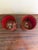 Pair of Antique French Neoclassical Red & Gold Tole Cachepot With Lion Heads For Sale - Image 10 of 10